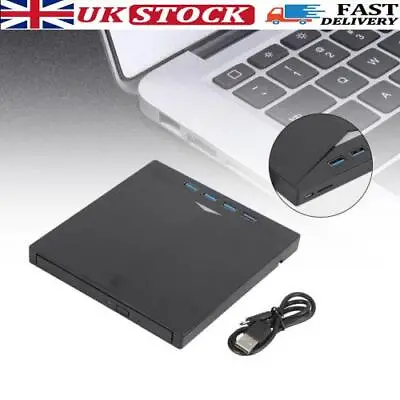 £33.58 • Buy USB Type-C 7 IN 1 External Ray Disc Writer  Reader CD DVD Drive USB 3.0/RY
