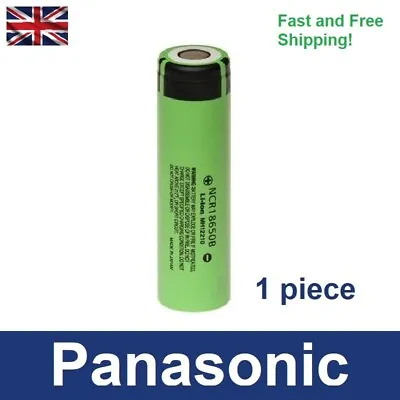 Long-Life Top-Flat Rechargeable 3400 MAh Panasonic NCR 3.7V  Li Poly Battery UK! • £8.25
