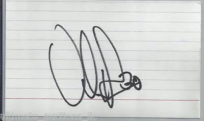 Viktor Fasth Autographed Signed Hockey 3 X 5 Index Card NHL Anaheim Ducks W/COA • $3