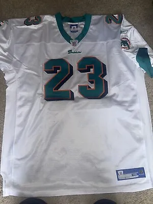 NFL Miami Dolphins Ronnie Brown #23 Reebok Authentic Sewn On Jersey Size 56 • $59.99