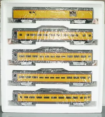 MTH MT-6510 Aluminum 5 Passenger Car Set Union Pacific 3-Rail O Scale • $399.99