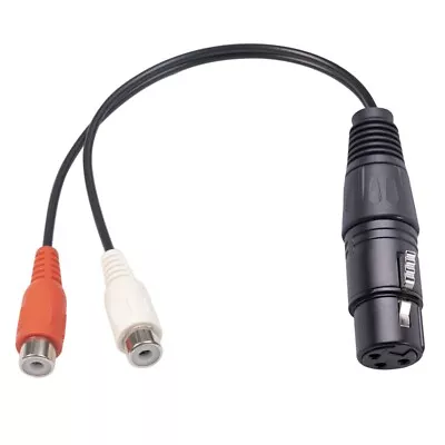 XLR To Dual RCA Cable XLR To RCA Y Splitter Cable 3 Pin XLR Female To • $7.53