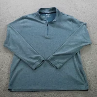 Rhone Pullover Mens XXL Blue Shirt 1/4 Zip Golf Preppy Casual Sweater • $39.99