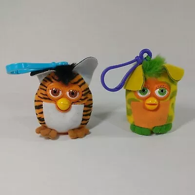 Vintage 2000 Furby McDonald's Happy Meal Plush Keychain Lot Of 2 • $9.90