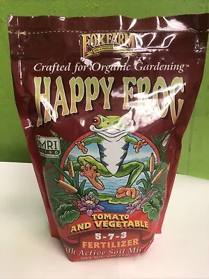 FoxFarm Happy Frog TOMATO & VEGETABLE 4 Lbs Natural Organic Fertilizer Fox Farm • $21.50