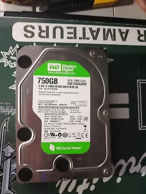 Western Digital WD7500AARX  750GB 3.5  SATA HDD Hard Drive • £5