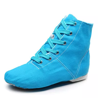 Kids Jazz Shoes Mens Boys Black Jazz Boots Dance Shoes Split Sole Soft All Sizes • $18.79