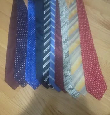 MENS NECK TIE LOT  Of 10 Assorted Neckties  Banana Tommy Jcrew Kenneth BONUS • $25