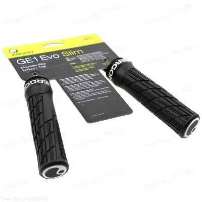 Ergon GE1 Evo Slim Lock-On Handlebar Bike Grips MTB Enduro Bike - Black • $28.95