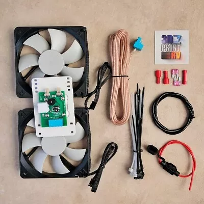 Klevacool 3dprintrv Caravan Fridge Fan Kit Universal Fit- 2 Fans • $215