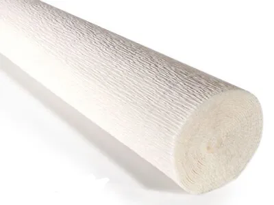 Crepe Paper Roll Lite 140g (50 X 250cm) White (shade 900) • £3.50