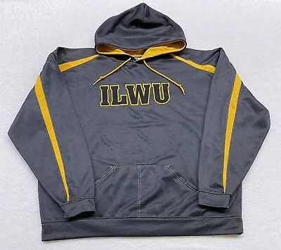 ILWU Sweater Mens 3XL Gray Hoodie Pullover Sweatshirt Union Longie • $24.95