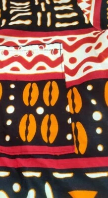 £25.99 • Buy New  Dashiki African Print Cotton Collarless Shirt 46  Top. Africa. Size Large 