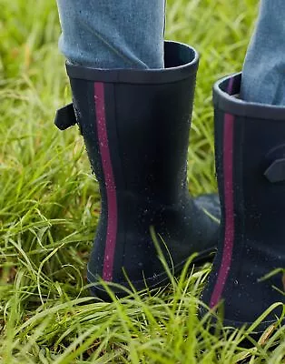 £19.95 • Buy Joules Womens Kelly Mid Height Plain Wellies - French Navy