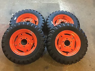 4-5.70-12 Carlisle Trac Chief Skid Steer Tires/wheels For Bobcat 310 371 & 443 • $995