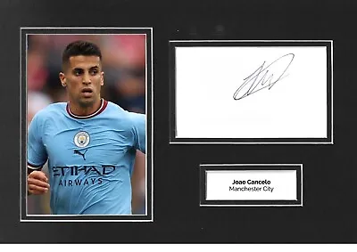 Joao Cancelo Signed 12x8 Photo Display Manchester City Autograph Memorabilia • £59.99
