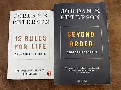 2 Jordan B. Peterson Books - 12 Rules For Life & Beyond Order 12 More Rules • $29