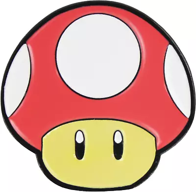 3878 Large Red Mario Brothers Mushroom Video Game Enamel Pin Badge Button Lapel • $8.99