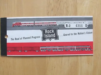 Vintage Rock Island Railroad Train Ticket Punched Sample • $10