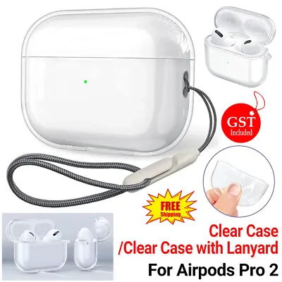 $7.99 • Buy Clear Case Cover Soft Waterproof Holder Strap Lanyard For Airpods Pro 2 2022 3rd