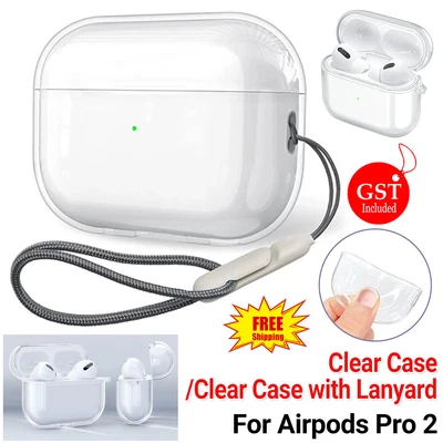 Clear Case Cover Soft Waterproof Holder Strap Lanyard For Airpods Pro 2 2022 3rd • $6.95