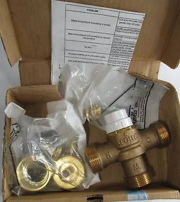 APOLLO MVB-X12LF THERMOSTATIC MIXING VALVE 1/2  X 1/2  PEX LEAD FREE 34BLF-313-X • $76