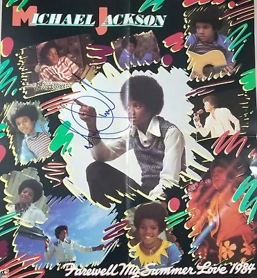  King Of Pop  Michael Jackson Hand Signed 1984 21x24 Poster COA • $2999.99