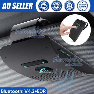 Wireless Car Bluetooth Handsfree Car Kit Speaker Phone Sun Visor Clip Black • $23.85