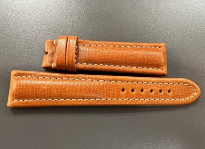 Cinturino Breitling Originale Pelle TAN 15mm Con Fibbia Breitling Inclusa, Nuovo