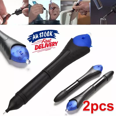 5 Second Liquid Welding Kit UV Light Plastic Compound Glue Repair Tool Glass Fix • $11.25