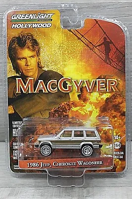 MacGyver 1986 Jeep Cherokee Wagoneer Greenlight Collectibles 1:64 Diecast New • $12.95