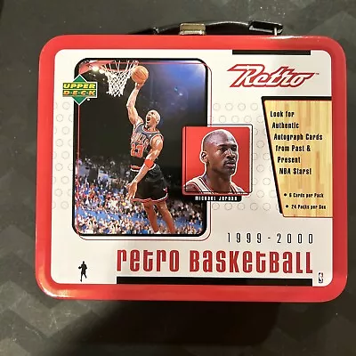 Michael Jordan (2 Sided) * 1999-2000 UD Retro Basketball Lunch Box Only • $50