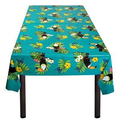£2.49 • Buy Toucan Tropical Hawaiian Luau Theme Plastic Party Tablecloth - 130 X 180 Cms New