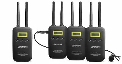 Saramonic VmicLink5 5.8 GHz SHF Three Microphone Wireless Lavalier And Receiver • £299.24