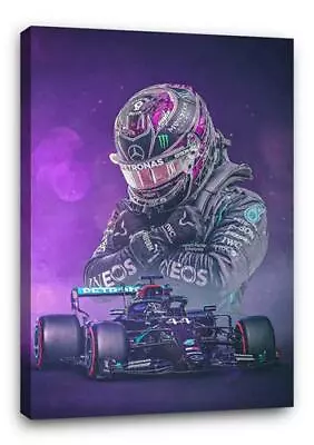 LEWIS HAMILTON BB3 F1 CANVAS Wall Art Poster Print 30x20 CANVAS • £29.97