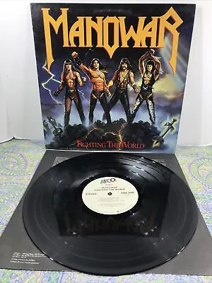 Fighting The World By Manowar (LP 1987ATCO Records) VG+/VG+ Metal • $58.56