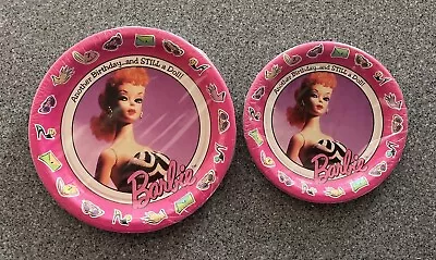 Vtg Hallmark Barbie ….Still A Doll Birthday Paper Plates 9  & 6 3/4” New • $20