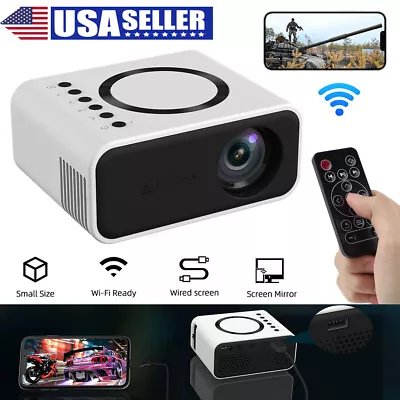 WiFi Mini Projector 3D LED HD 1080P Home Cinema Portable Home Theater Projector • $41.96