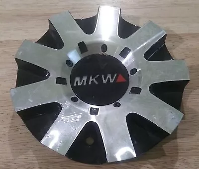 MKW Wheels Gloss Black / Silver Custom Wheel Center Cap # C-8014-A • $39.99