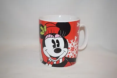 Extra Large Disney Galerie Minnie Mouse  Red Winter Snowflake Mug Cup • $11.99