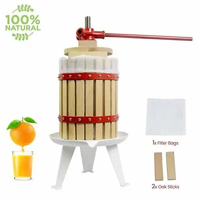 $159.99 • Buy Fruit Wine Press Solid Wood Basket Cider Apple Berries Wine Making Winemaking