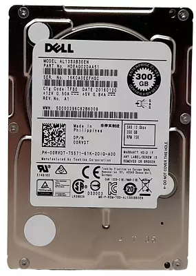 Dell AL13SXB30EN 15K 300GB 2.5  SAS Hard Drive 100% Health • £11.99