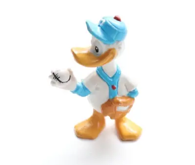 Disney Donald Duck Baseball Player Glove PVC Figure Applause Cake Topper Vintage • $4.99
