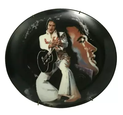 Elvis Presley Collectible Plate White Jumpsuit Guitar • $14.99