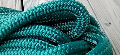 5/8  X 100 Ft.Premium Double Braid-Yacht Braid Nylon Rope. Deep Teal • $109