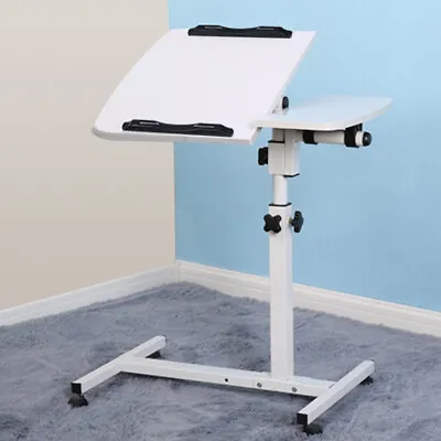 Adjustable Laptop Table Sofa Bed Tray Computer Notebook Desk Trolley Portable UK • £25.94