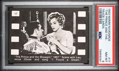 1963 NMMM Trade Cards #17 MARILYN MONROE The Prince And The Showgirl 1957 PSA 8 • $35