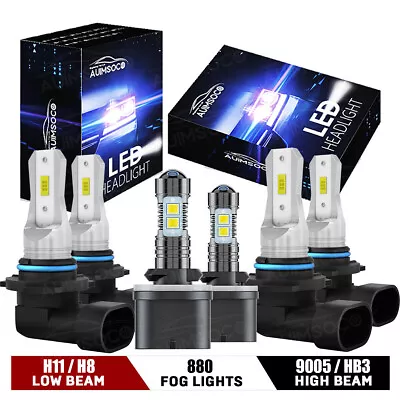 For Corvette C5 1997-2004 Combo 6X Front LED Headlight High Low Beam Bulbs 6000K • $44.89