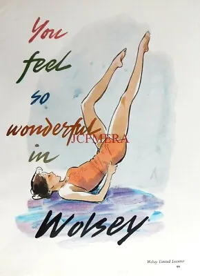 £3.47 • Buy WOLSEY Ladies Underwear Clothing Advert #2 : Original 1951 Print