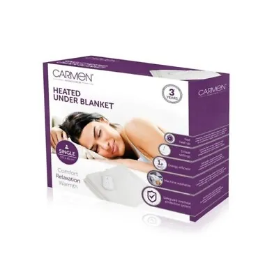 £25.99 • Buy Carmen Heated Under Blanket -Single